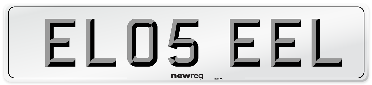 EL05 EEL Number Plate from New Reg